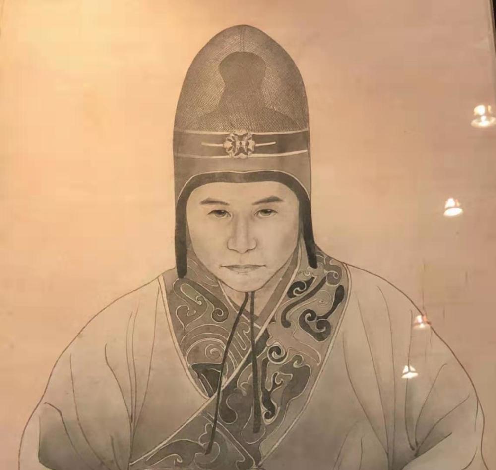 陕西秦二世陵中赵高的画像