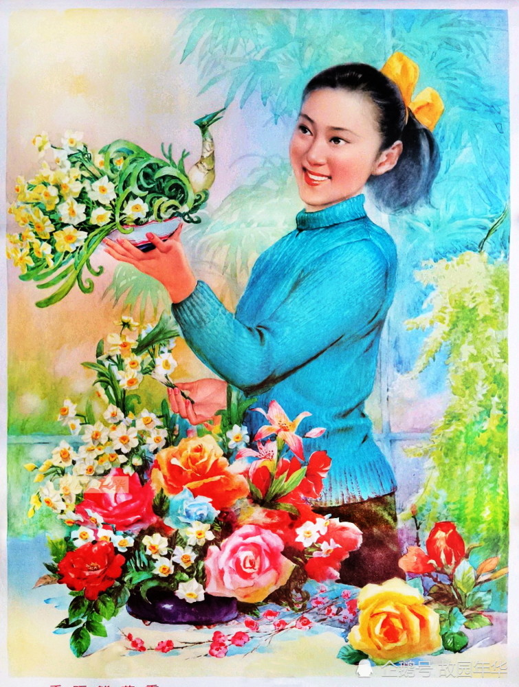 80年代年画,青葱岁月年华,回不去的纯真时光