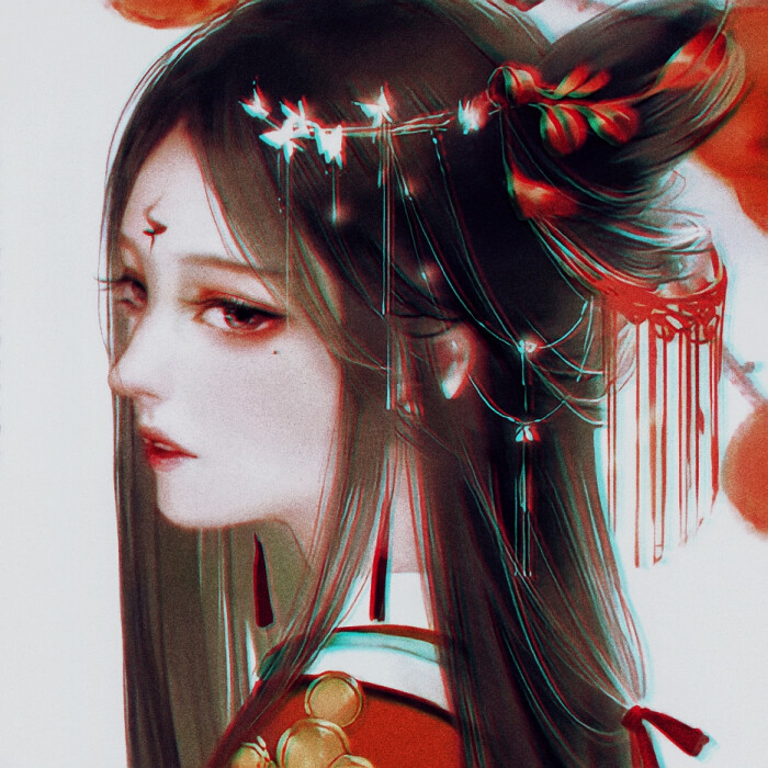 女生头像 | 古风红衣 | 四处开花不见果,处处留情唯伤