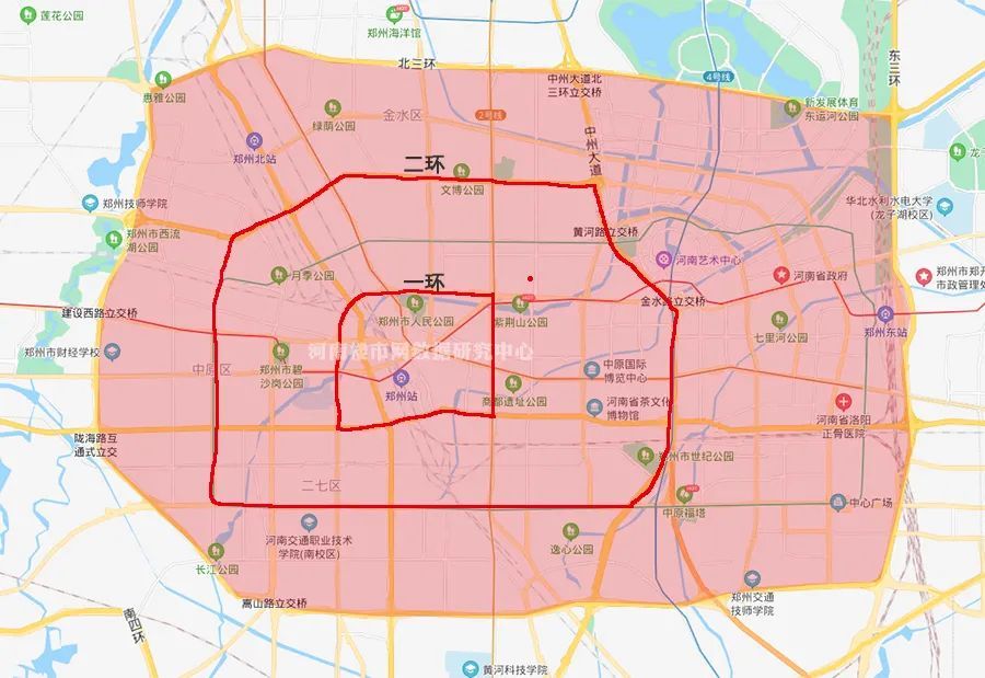 3 郑州三环: 郑州三环与二环区域内楼盘项目相对明显增多,仅北龙湖