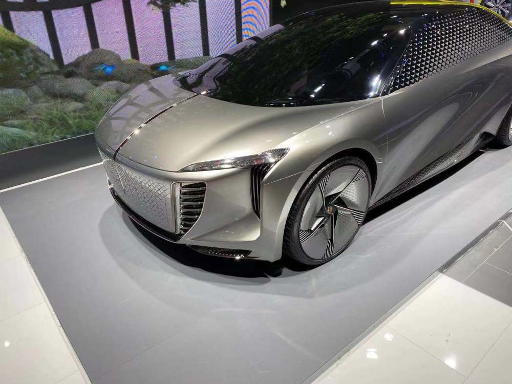 未来感十足2021上海车展红旗ev-concept概念车