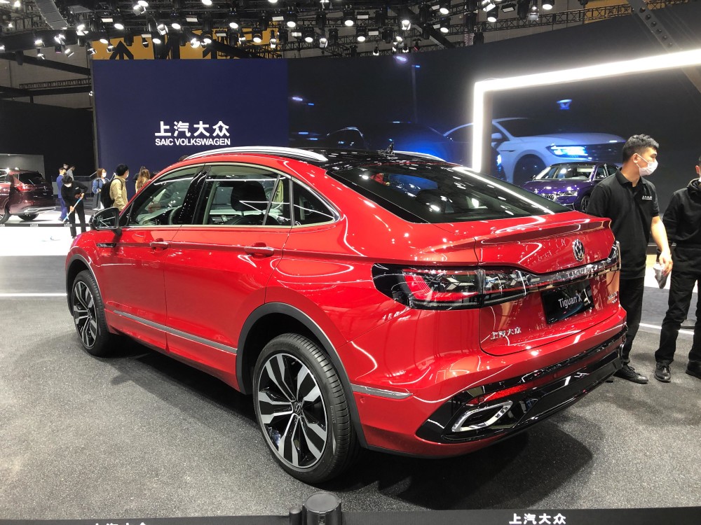 轿跑suv造型 2021上海车展大众途观x实车图