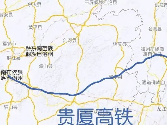 贵州未来10年要修建的九条铁路有一条经过威宁,设计时速200km/h