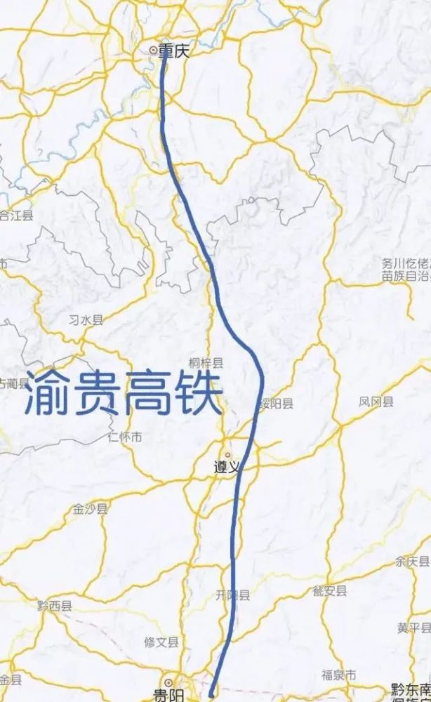 8,泸遵高铁泸州赤水习水仁怀遵义设计时速350km/h,客运专线9,遵铜高铁