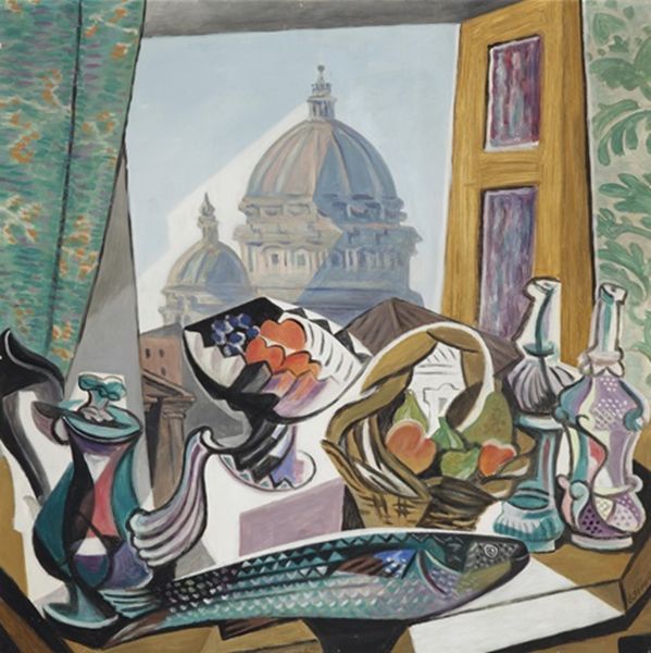 塞韦里尼 ginoseverini (1883-1966)意大利未来派画家,作品综合了