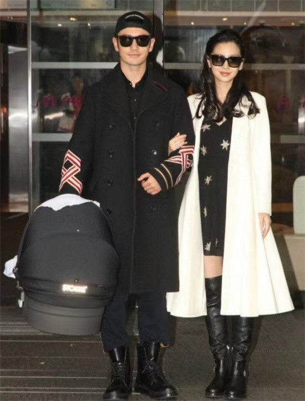 黄晓明baby带儿子就医,一家三口罕见同框,力破婚变传闻