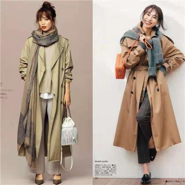 日系风衣搭配和春天的完美邂逅,给你时髦与气质的上班look