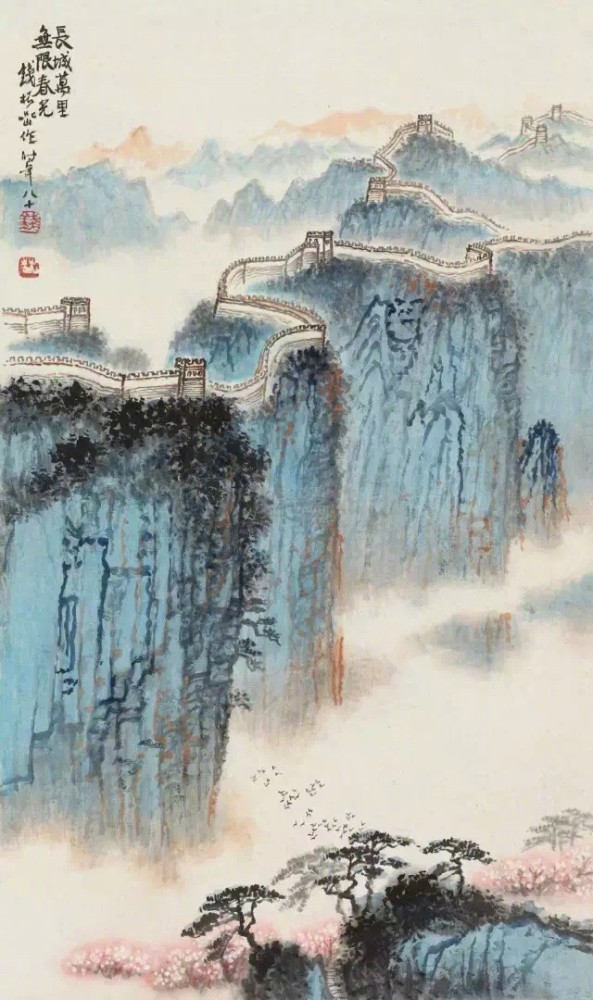 长城两边是故乡——钱松岩一组关于长城的山水画作品(图)