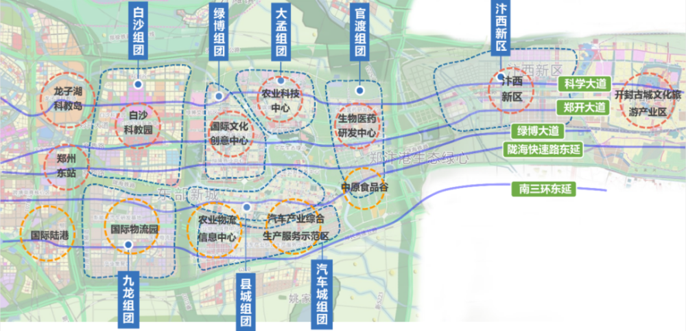 设立 郑开同城化示范区,在一体化发展体制机制方面先行先试
