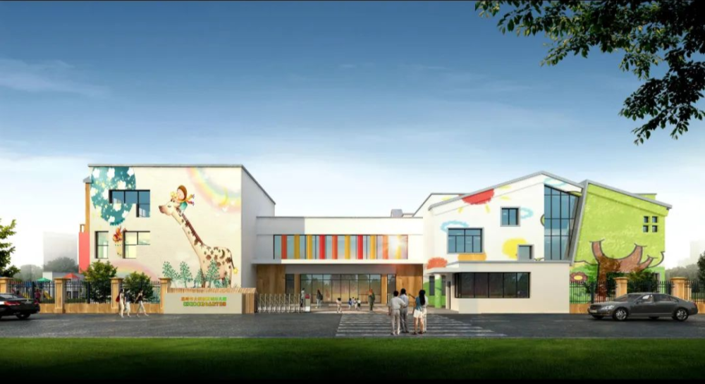 透视图 school 这4所计划今年完工 2022年上半年投用 新河镇长屿幼儿