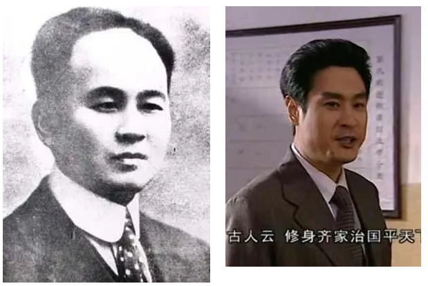 左:杨昌济 右:电视剧《恰同学少年》杨昌济扮演者4.