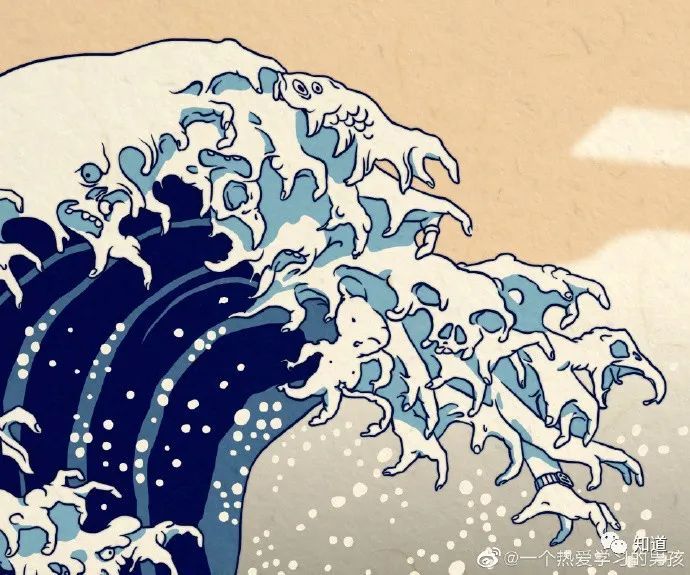 浮世绘大作:神奈氚冲浪里