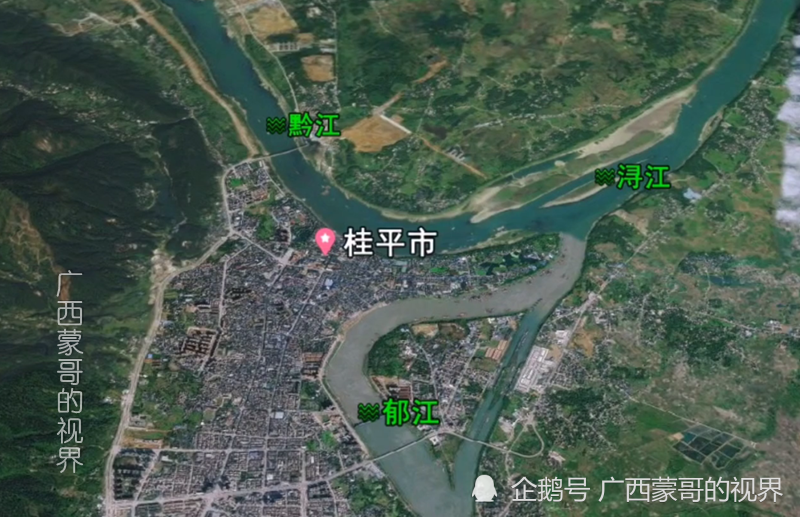 卫星图看:桂平市,广西第一人口大县(市),超过北海与防城港!