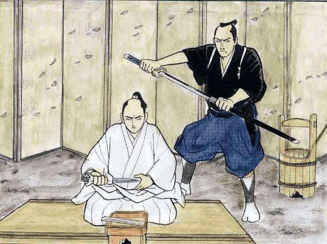 切腹-背后为介错人