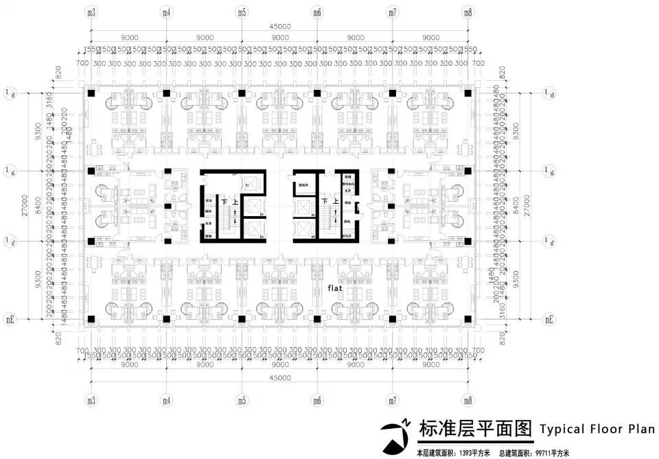 ▼酒店一层平面图  华南理工大学建筑设计研究院陶郅工作室