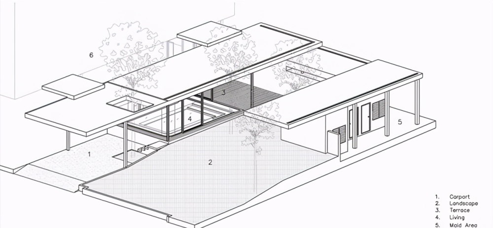 建筑轴测分析图