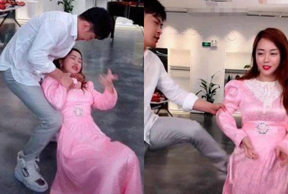 连踢老婆5脚,随后锁喉放倒,这些让主播辛巴很有面子?