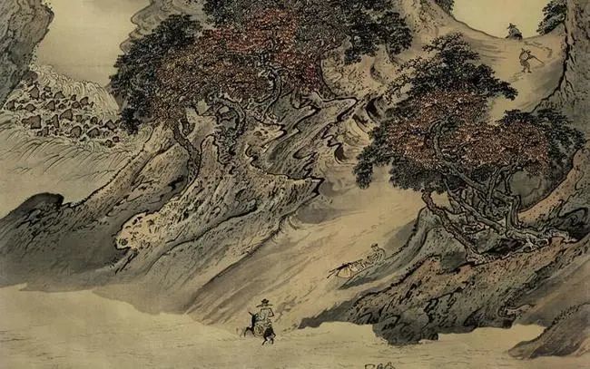 清代 袁江 山水