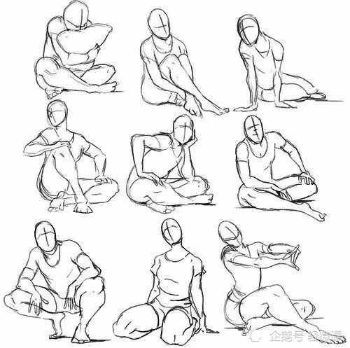 怎么样才能画好坐姿人物坐姿绘制参考