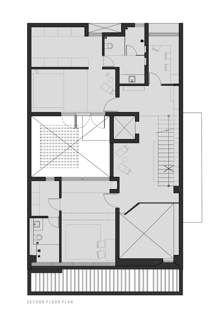 三代同堂的住宅,功能分区明确,互相之间形成独立的私密性空间