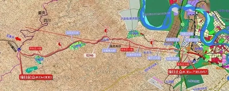 国道g246泸县段建成通车后 将提高泸州市域路网等级和优化区域路网