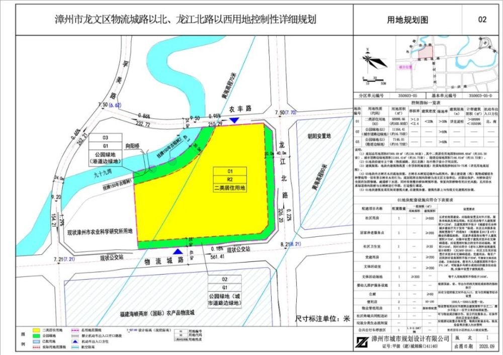 2020年10月,漳州市自然资源局对龙文区物流城路以北,龙江北路以西