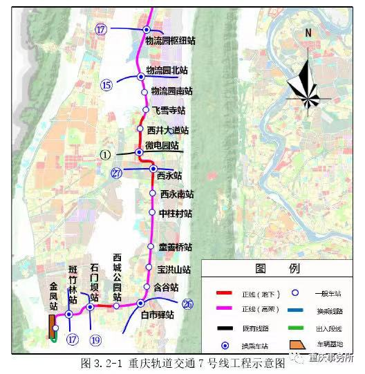 2035年规划途经团结村,青木关,西部(重庆)科学城,金凤铁路辅站,江津