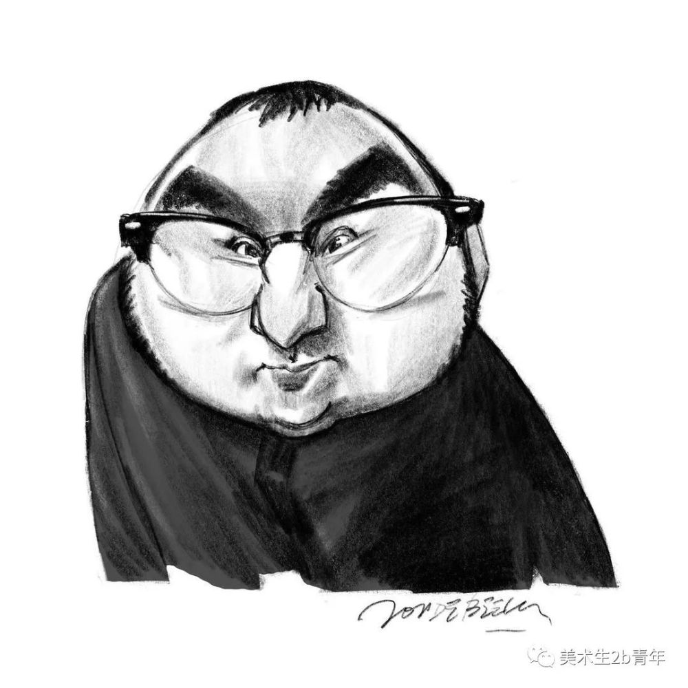 夸张而又丰富速写头像表情临摹太棒了