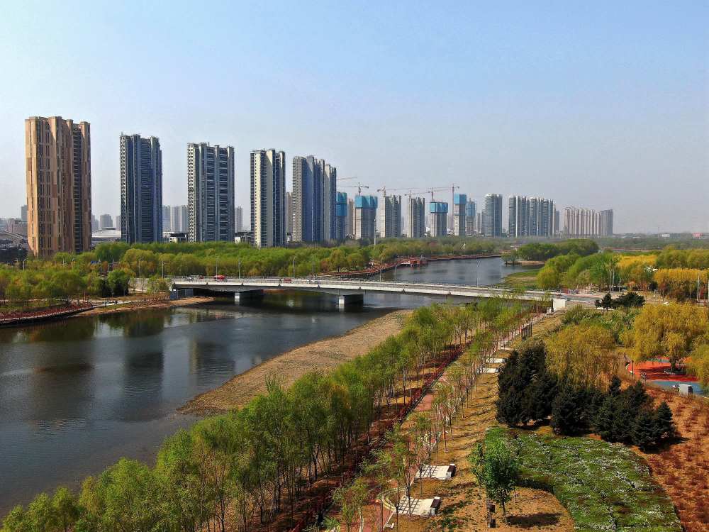 最后一页 2021年4月21日,辽宁省沈阳市沈北新区蒲河景色美如画.