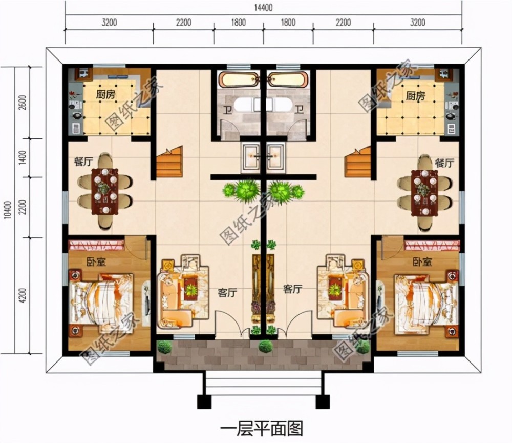 120平方三层自建房,120平方自建房设计图纸 双拼三层自建房设计图,对称设计彰显别墅气质,每一套都各有亮点