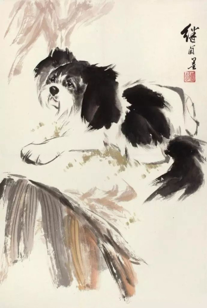 九大名家画狗旺财旺福你喜欢哪位的