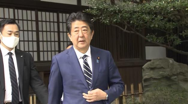 日本前首相安倍晋三参拜靖国神社,首相菅义伟供奉祭品