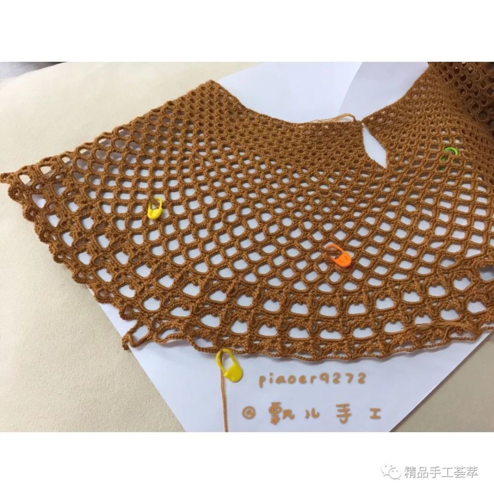 钩针泡泡糖花样的美丽的罩衫,好看!