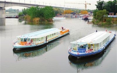 海河观光18号19号入列海河游览线200客位大型游船达5艘