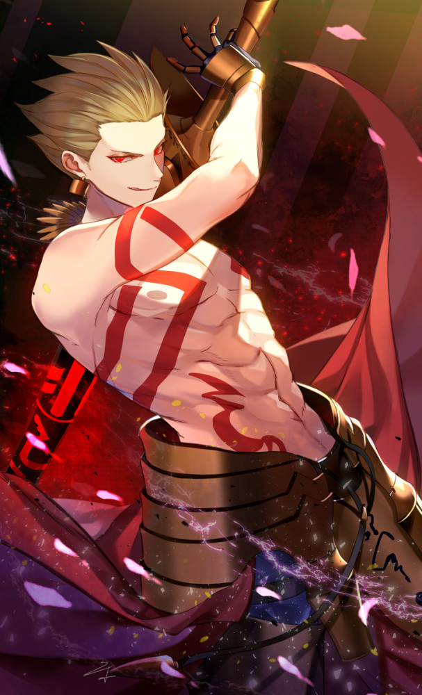 《fate》吉尔伽美什丨动漫美图分享,金闪闪帅爆!