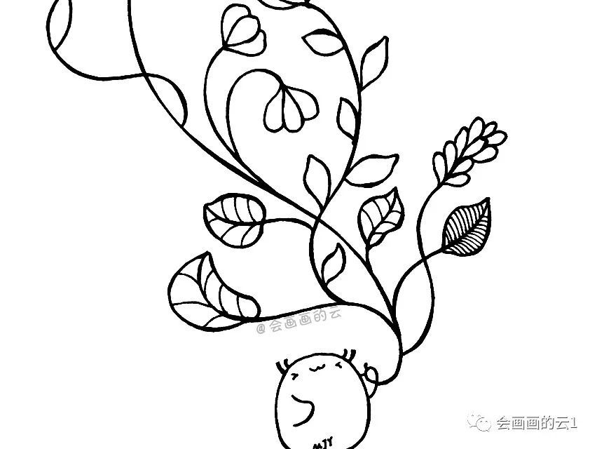 小白简笔画,一支笔就可以画的线描画,新手福利