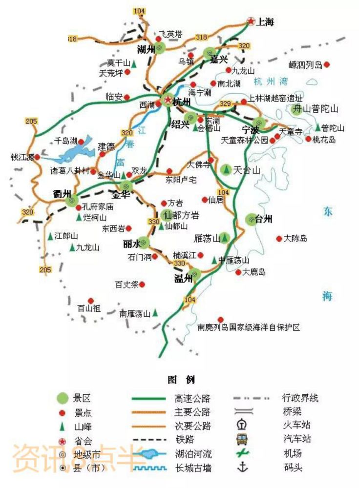 高清版|全国34省交通旅游地图来啦(记得收藏)