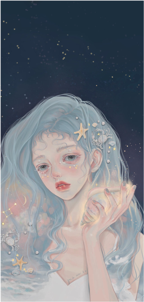 手绘十二星座壁纸画师gua老师