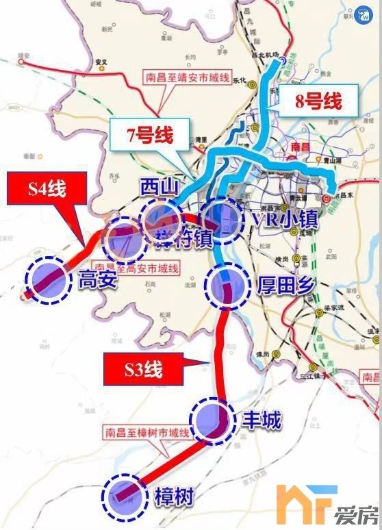 大南昌都市圈6条城际铁路规划曝光!涉及丰樟高,抚州,安义