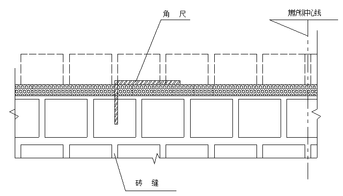 炉墙侧面划配列线示意图