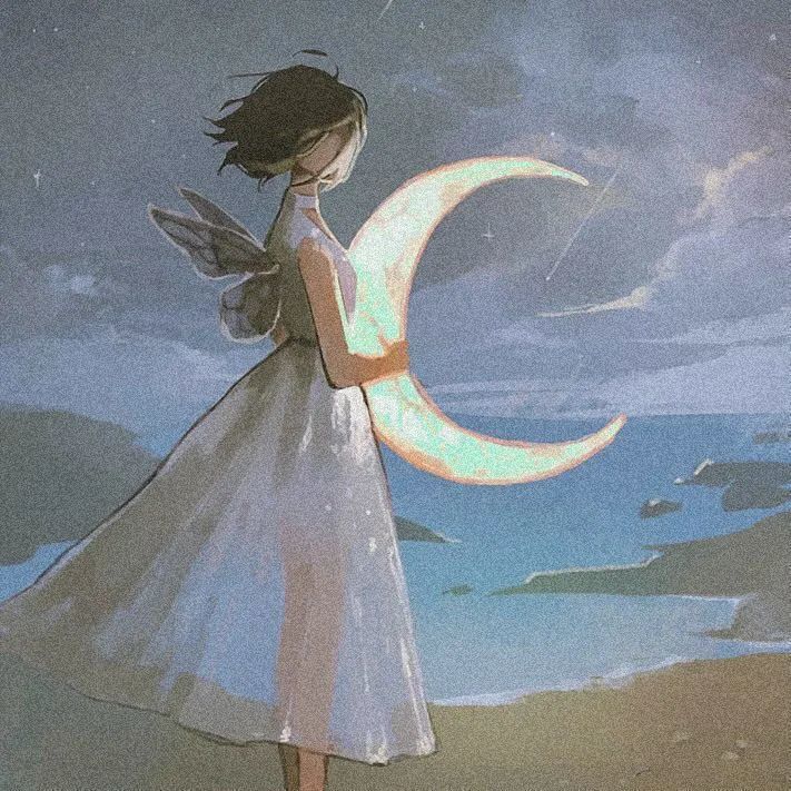 情侣头像|天使梦幻一般