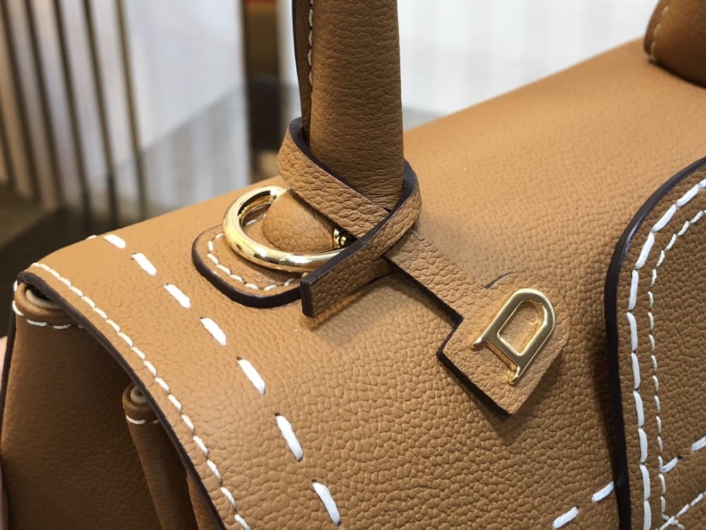 delvaux brillant 经典手袋 df0020焦糖色