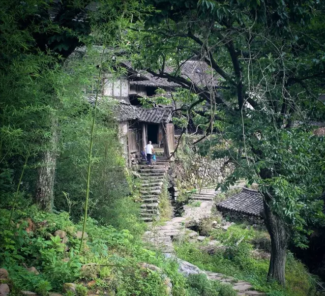 探村温州永嘉藏在张溪的林坑古村落有更美楠溪山地民居景观