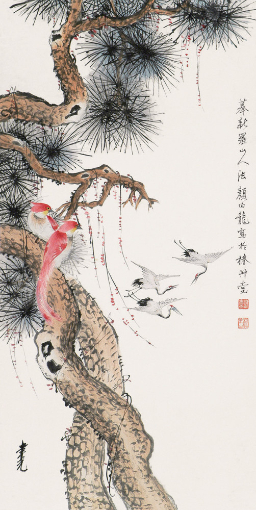 民国京津画派花鸟画的代表——颜伯龙花鸟画作品欣赏