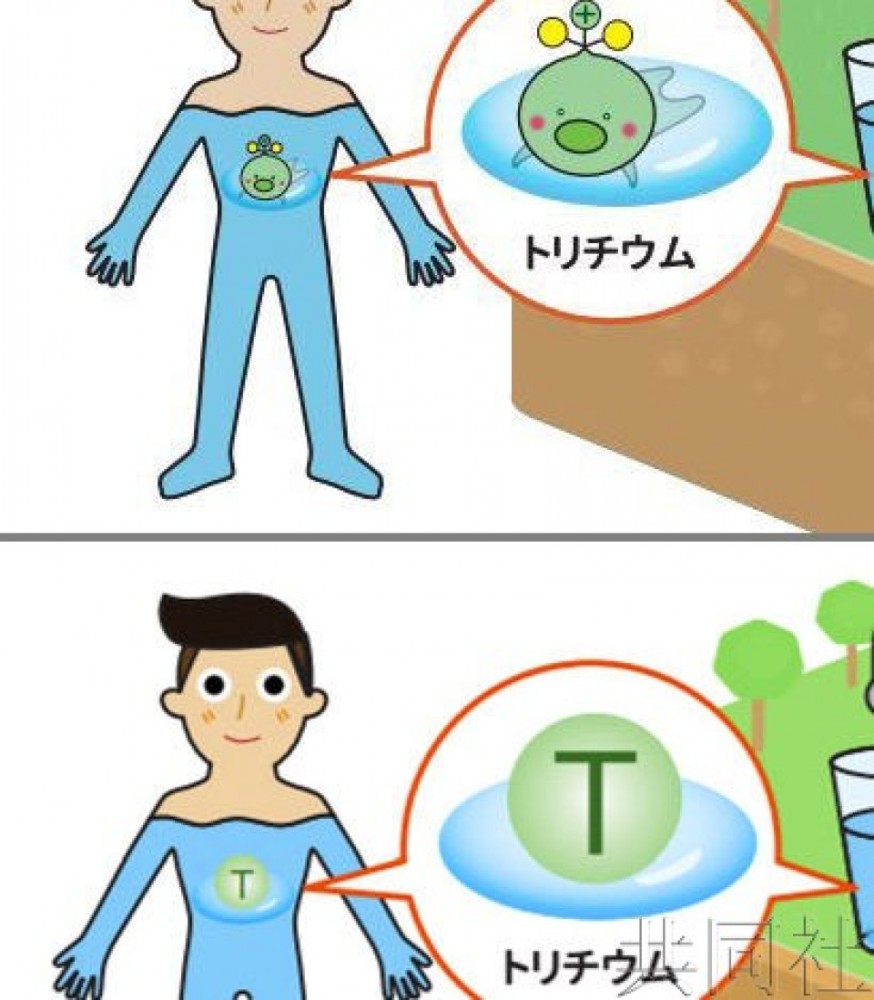 日本复兴厅重新发布处理水海报放射性氚卡通形象改为元素符号