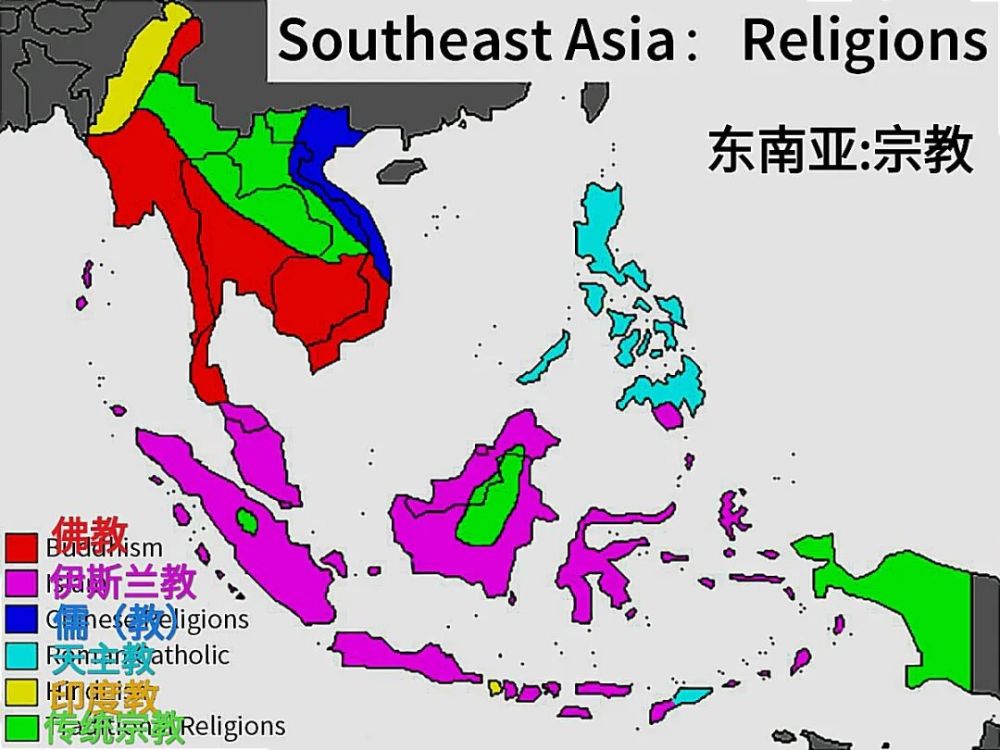 东南亚各国又经历了荷兰,西班牙,英国等西方国家两三百年的殖民统治