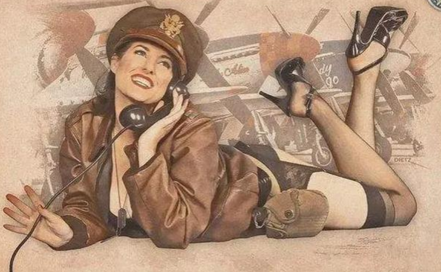 二战时期欧美的宣传画里有很多女性形象,难道西方国家