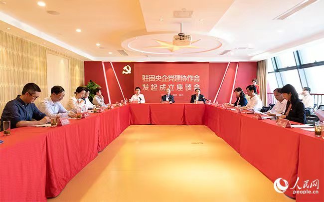 驻闽央企党建协作会发起成立座谈会现场 陈永整摄