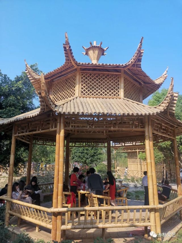 竹子凉亭