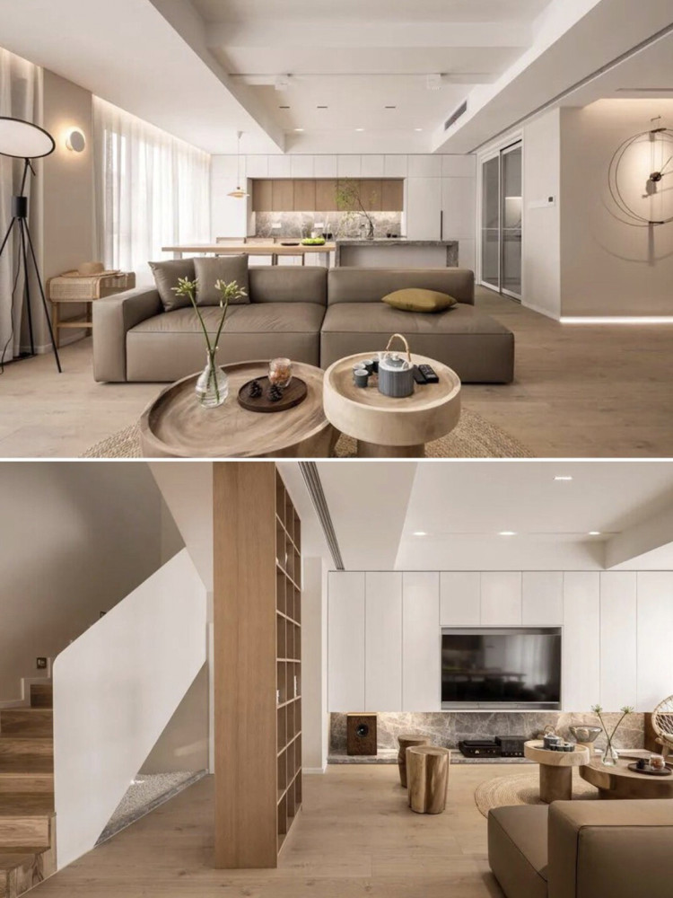 145㎡极简原木风,邻居来了不想走